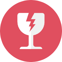 Glass Fragile Icon from Kameleon Colors Set