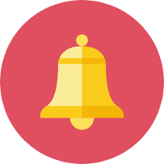 Bell Icon from Kameleon Colors Set