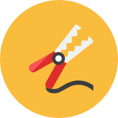 Car Jumper Icon from Kameleon Colors Set