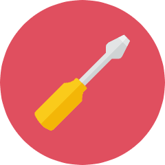 Screw Driver Icon from Kameleon Colors Set