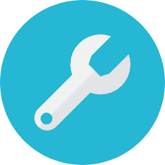 Wrench Icon from Kameleon Colors Set