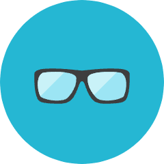 Eyeglasses Icon from Kameleon Colors Set