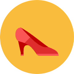 Girl Shoes Icon from Kameleon Colors Set