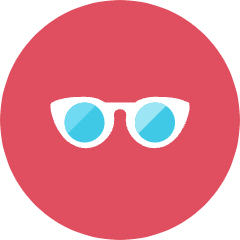 Glasses Icon from Kameleon Colors Set