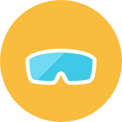 Safety Glasses Icon from Kameleon Colors Set