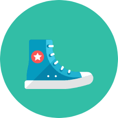 Sneakers Icon from Kameleon Colors Set