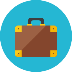 Suitcase Icon from Kameleon Colors Set