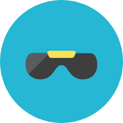Sunglasses Icon from Kameleon Colors Set