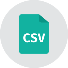 Csv File Icon from Kameleon Colors Set