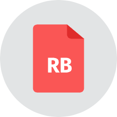 Rb File Icon from Kameleon Colors Set