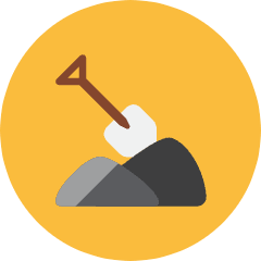 Shovel Icon from Kameleon Colors Set