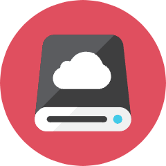 Cloud Storage Icon from Kameleon Colors Set