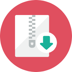 Download Zip Icon from Kameleon Colors Set