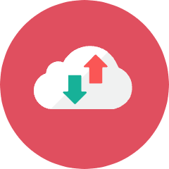 Transfer Cloud Icon from Kameleon Colors Set