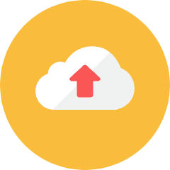 Upload Cloud Icon from Kameleon Colors Set