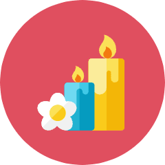 Candles Icon from Kameleon Colors Set