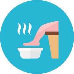 Foot Soak Icon from Kameleon Colors Set