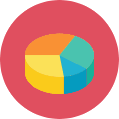 Chart Pie Icon from Kameleon Colors Set