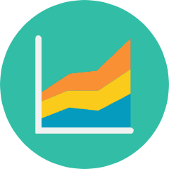 Graph Icon from Kameleon Colors Set
