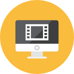 Movie Computer Icon from Kameleon Colors Set