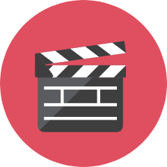 Movie Slate Icon from Kameleon Colors Set