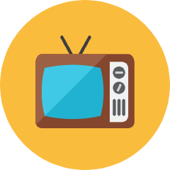 Television Icon from Kameleon Colors Set