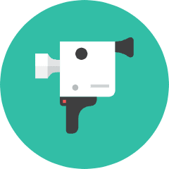 Video Camera 3 Icon from Kameleon Colors Set