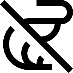 No Crustaceans Icon from Sharp Line Set