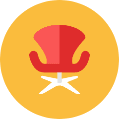Chair 2 Icon from Kameleon Colors Set