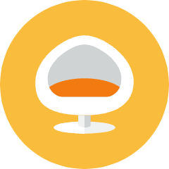 Chair 4 Icon from Kameleon Colors Set