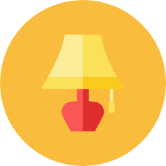 Lamp Icon from Kameleon Colors Set
