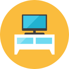 Television Shelf Icon from Kameleon Colors Set