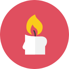 Candle Icon from Kameleon Colors Set