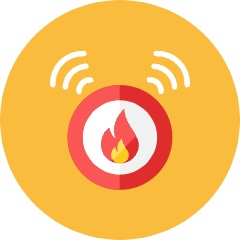 Fire Alarm Icon from Kameleon Colors Set