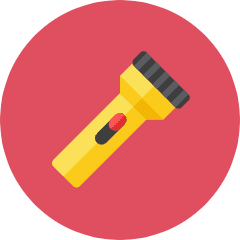 Flashlight Icon from Kameleon Colors Set