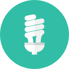 Light Bulb 2 Icon from Kameleon Colors Set