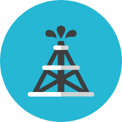 Oil Rig Icon from Kameleon Colors Set