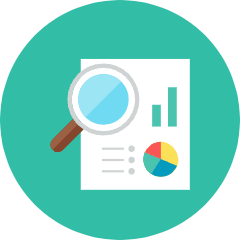 Analytics Icon from Kameleon Colors Set