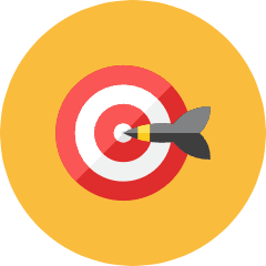 Dartboard Icon from Kameleon Colors Set