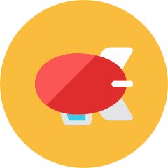 Airship Icon from Kameleon Colors Set