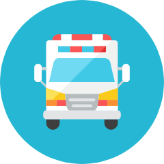 Ambulance Icon from Kameleon Colors Set