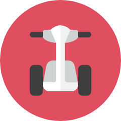 Electric Scooter Icon from Kameleon Colors Set