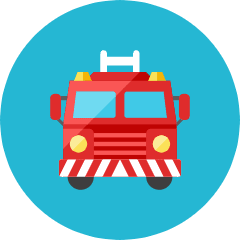 Fire Truck Icon from Kameleon Colors Set