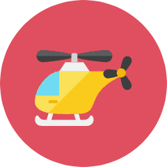 Helicopter Icon from Kameleon Colors Set