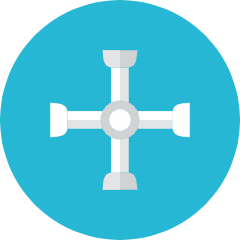 Lug Wrench Icon from Kameleon Colors Set