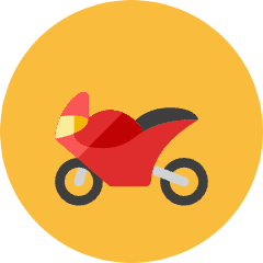 Motorbike Icon from Kameleon Colors Set