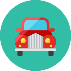 Old Car Icon from Kameleon Colors Set