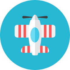 Propeller Plane Icon from Kameleon Colors Set