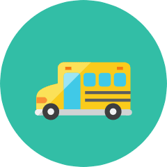 School Bus 2 Icon from Kameleon Colors Set