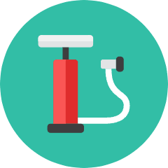 Tire Pump Icon from Kameleon Colors Set